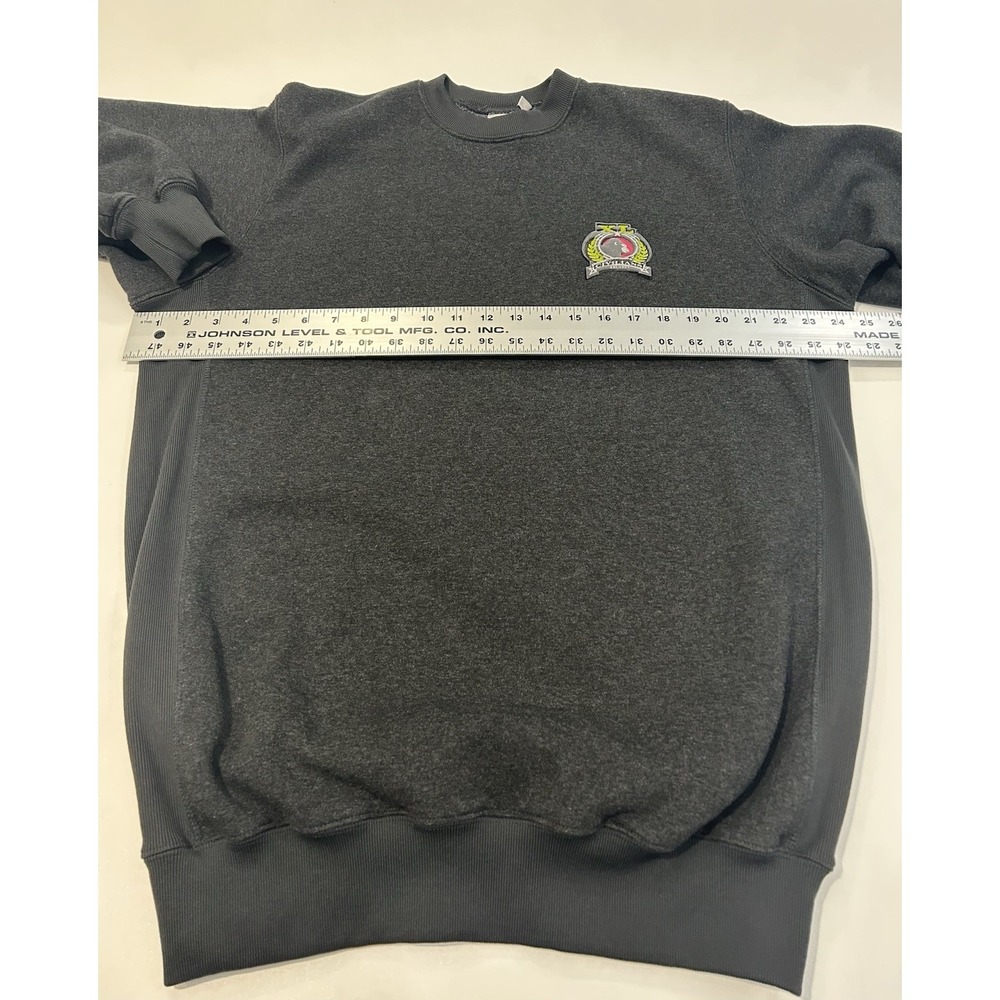 XLARGE Brand crewneck Sweatshirt Mens Medium Gray Gorilla Patch Skate Streetwear - Picture 5 of 6